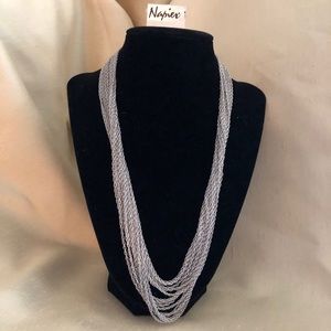 Napier silver necklace